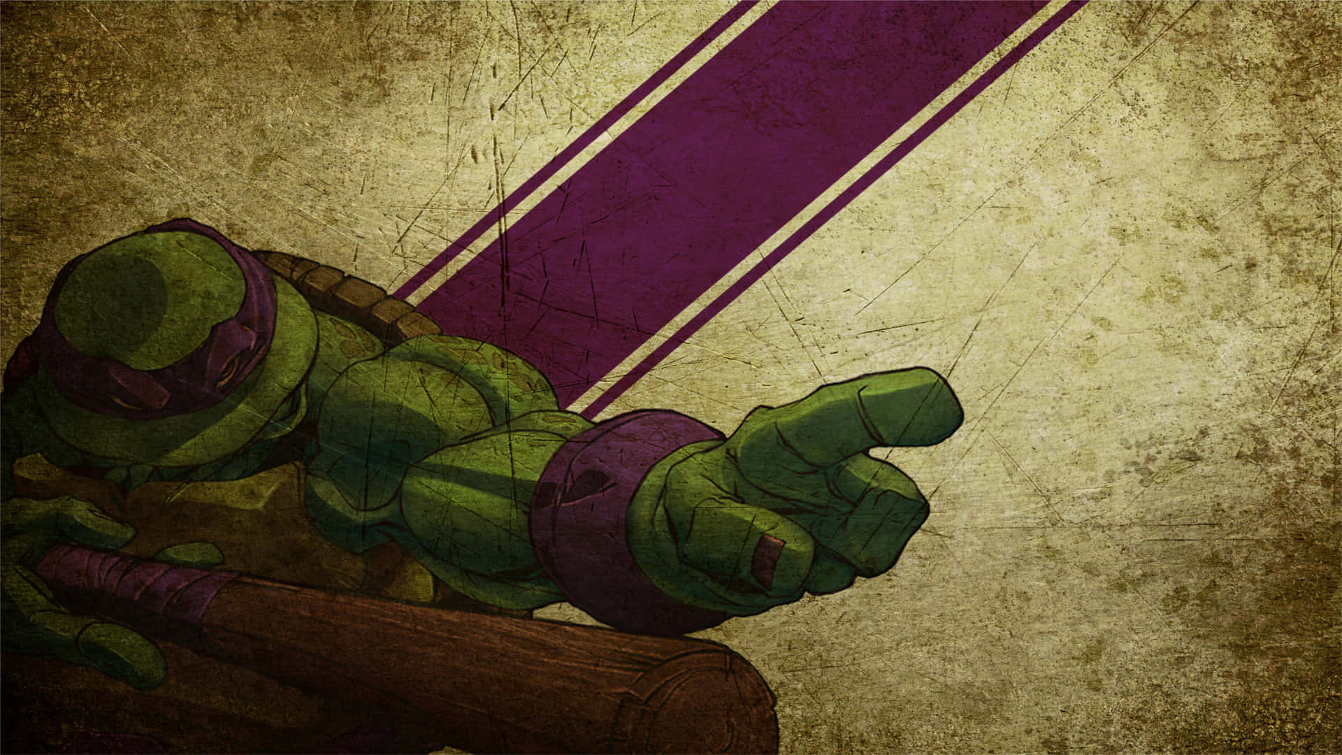 The Teenage Mutant Ninja Turtles in Action Wallpaper