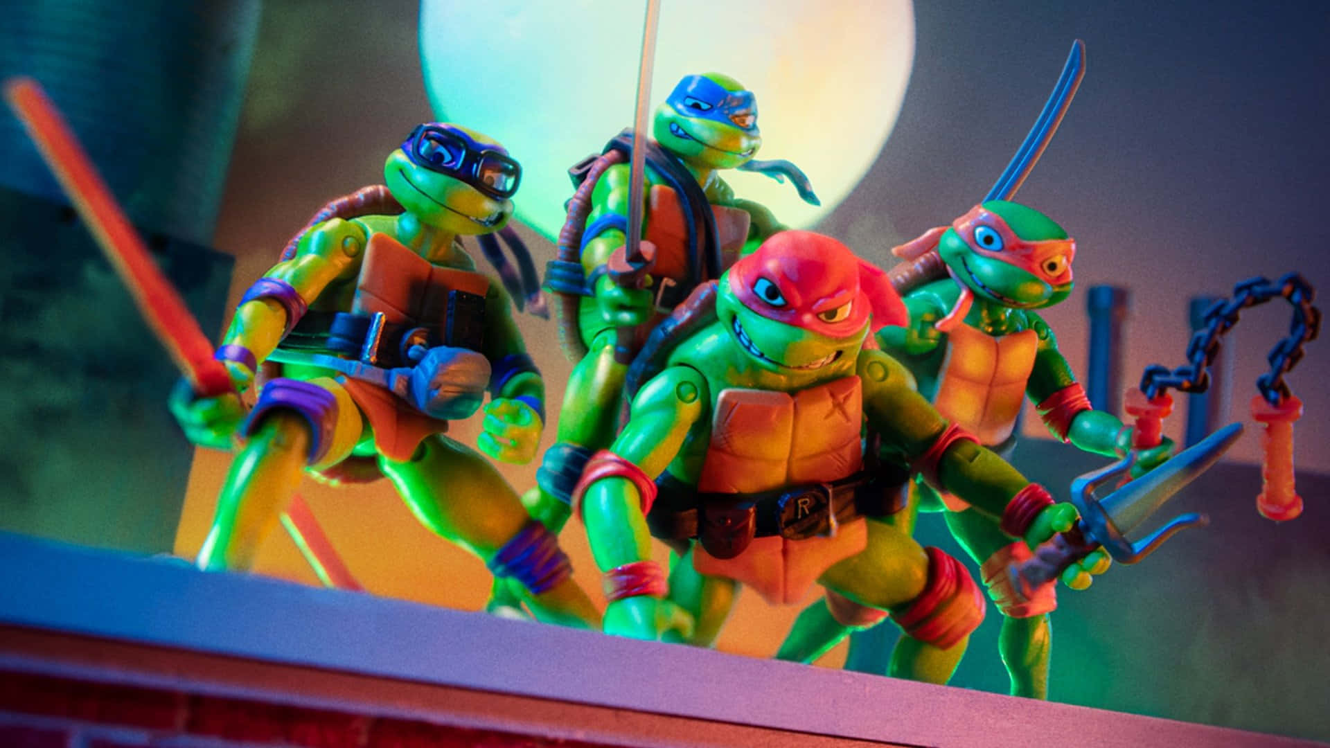 Donatello, Raphael, Leonardo and Michelangelo - The Legendary Teenage Mutant Ninja Turtles Wallpaper