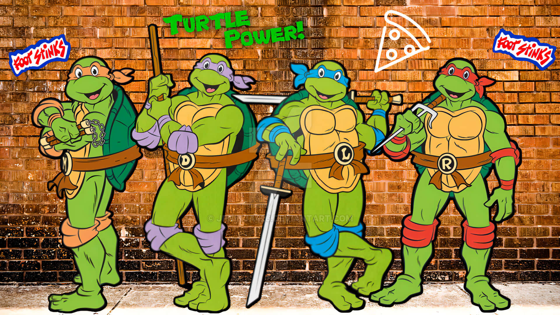 Teenage Mutant Ninja Turtles Ready to Battle Wallpaper
