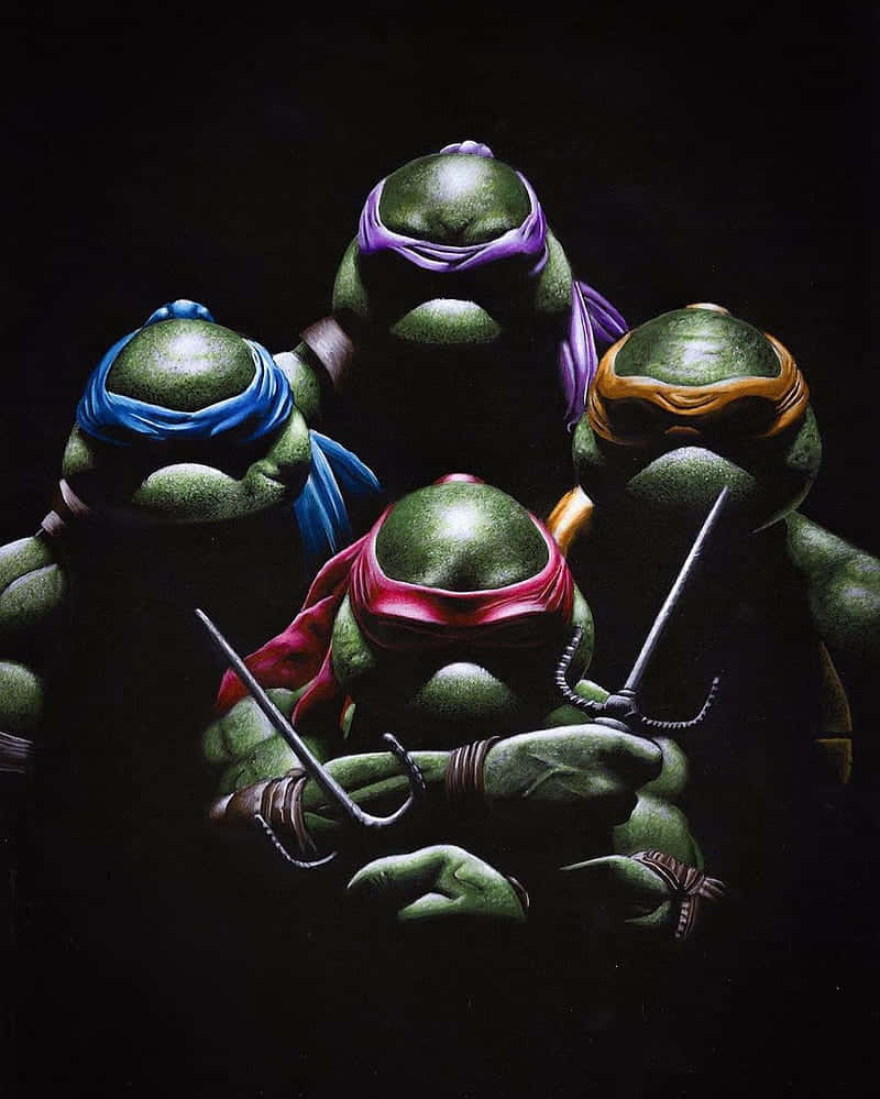 The Famous Teenage Mutant Ninja Turtles: Ready to Take on All Challenges!" Wallpaper