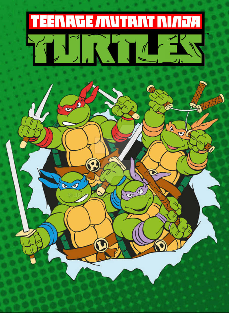 The Teenage Mutant Ninja Turtles Ready for Action Wallpaper
