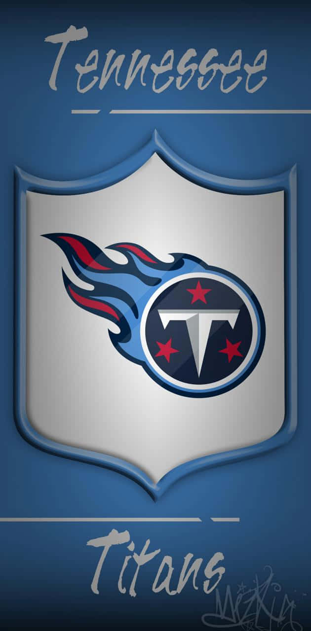 Tennessee Titans Logo On A Blue Background Wallpaper