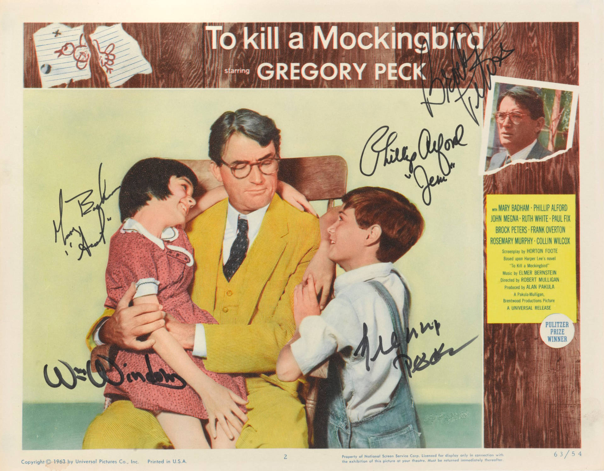 To Kill A Mockingbird Colorized Poster Wallpaper