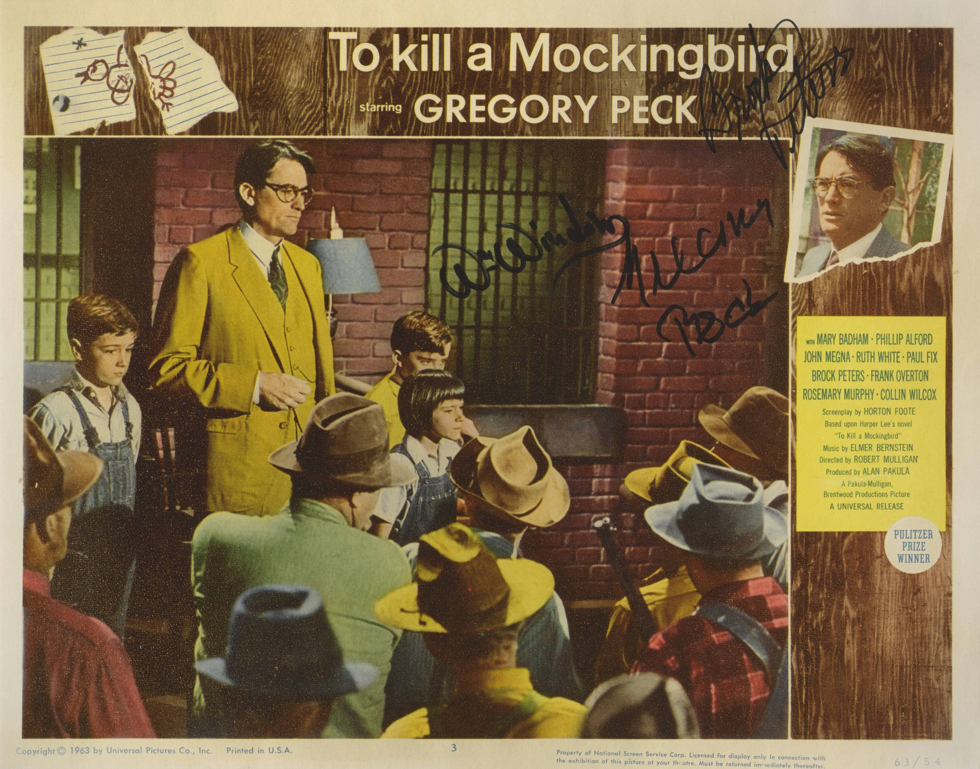 To Kill A Mockingbird Gregory Peck Atticus Finch Wallpaper