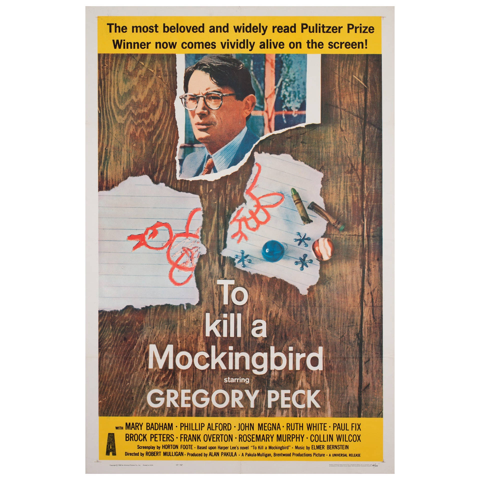 To Kill A Mockingbird Gregory Peck Poster Wallpaper