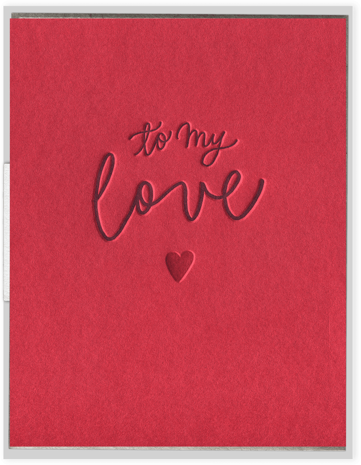 To My Love Valentine Card PNG