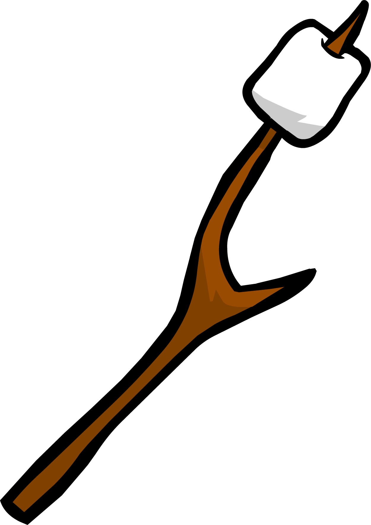 Toasted Marshmallowon Stick PNG