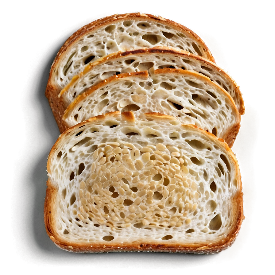 Toasted Sesame Bread Slice Png 06132024 PNG