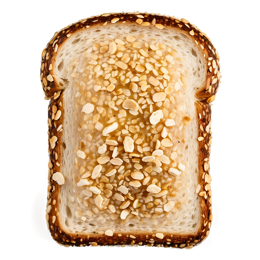 Toasted Sesame Bread Slice Png Qcx71 PNG