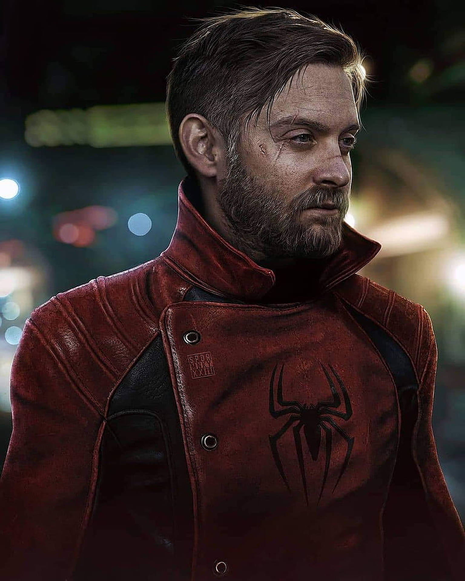 Tobey Maguire In Spider Man Jacket Wallpaper