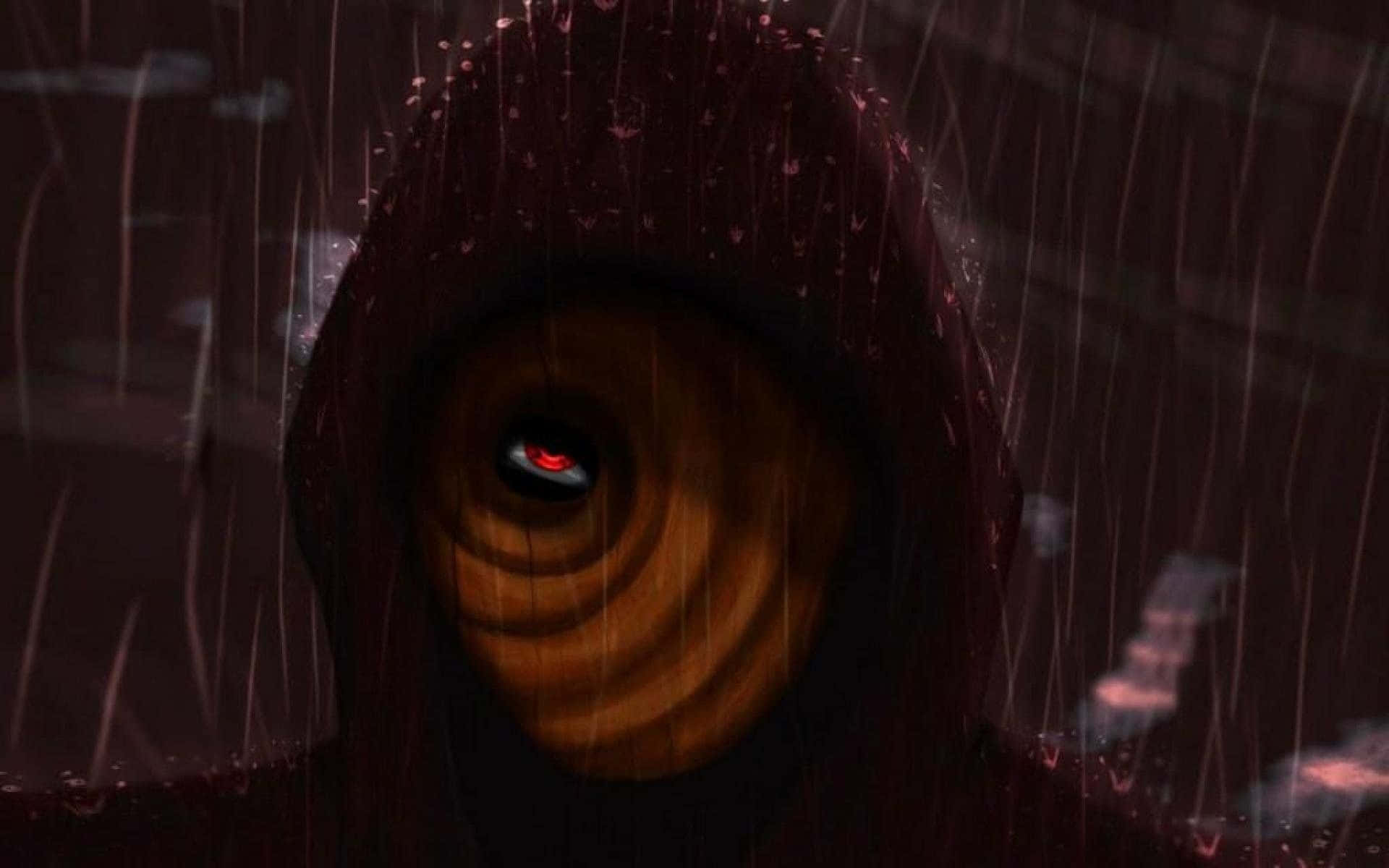 A Man In A Hoodie Is Standing In The Rain Wallpaper