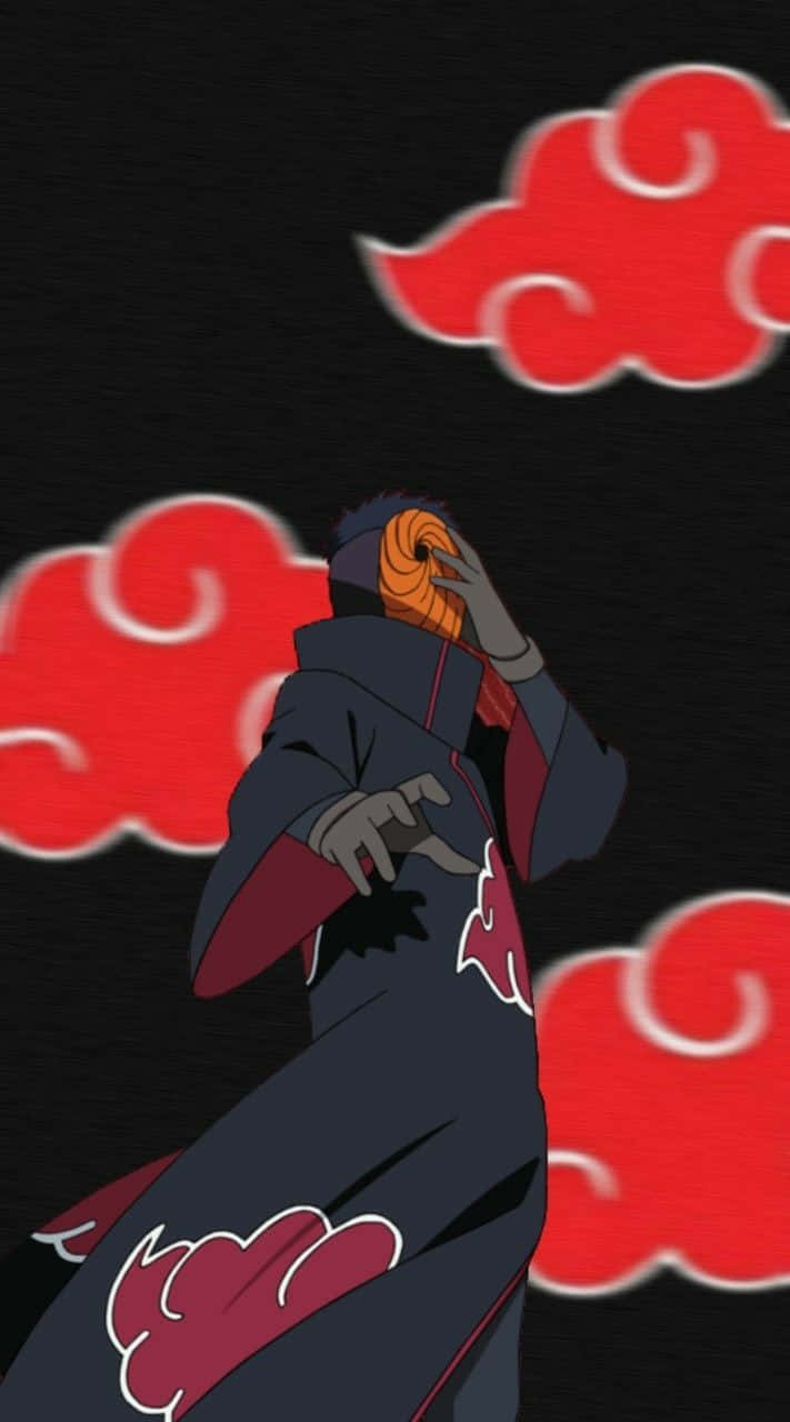 Caption: Mysterious Tobi Mask | A Symbol of Power in Anime Wallpaper