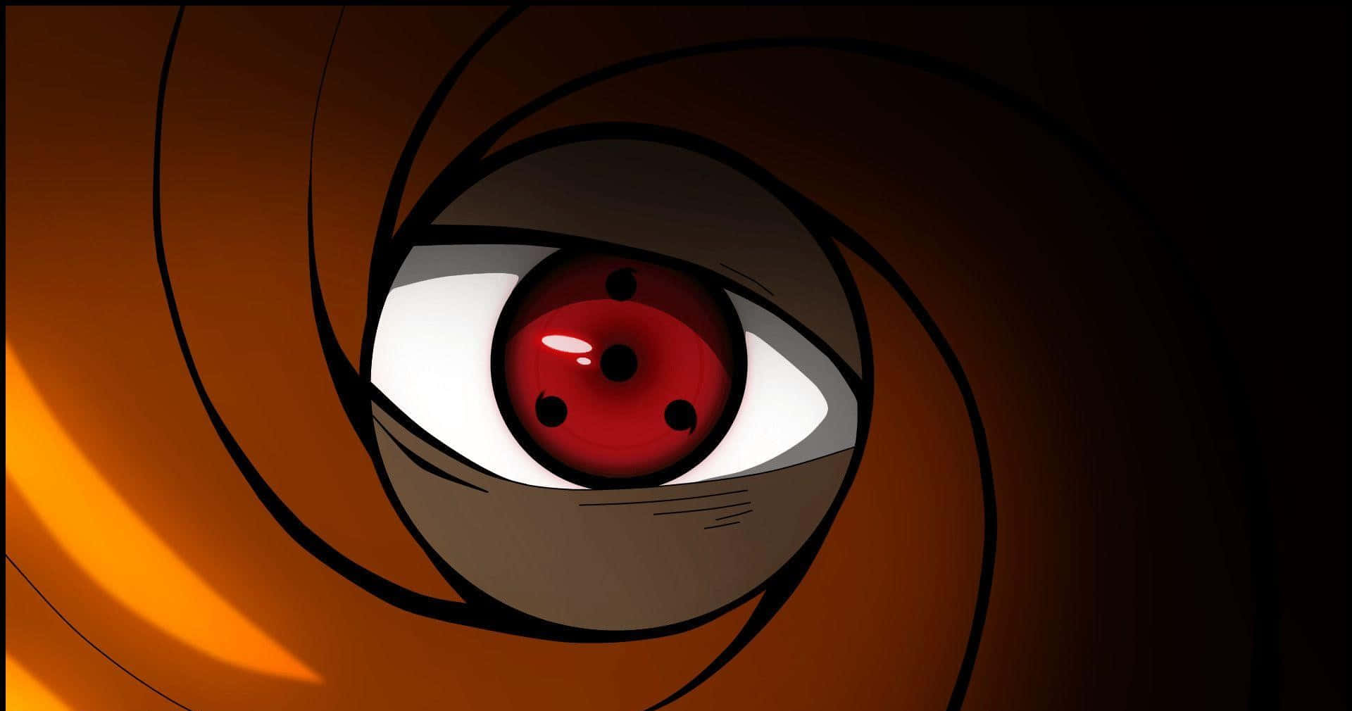A Cartoon Eye With Red Eyes Wallpaper