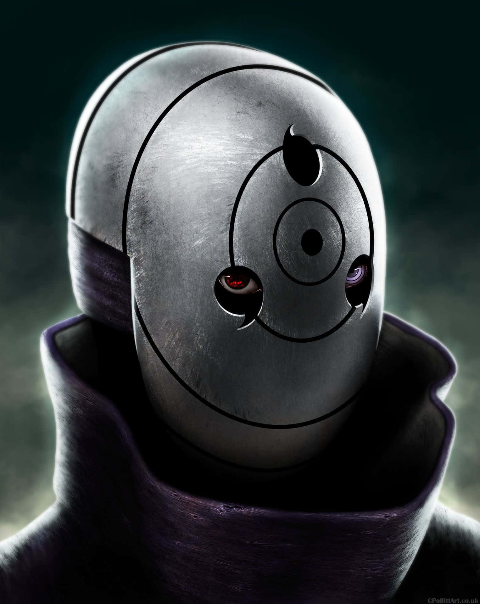 A Black And Silver Robot With A Red Eye Wallpaper