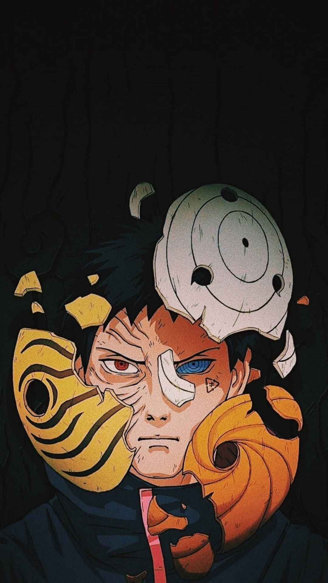Tobi Naruto Obito Destroyed Masks