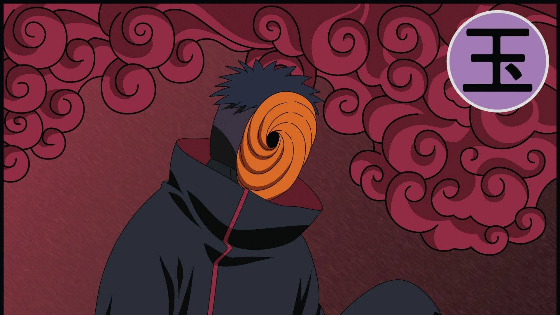 Tobi Naruto Red Aesthetic Red Clouds