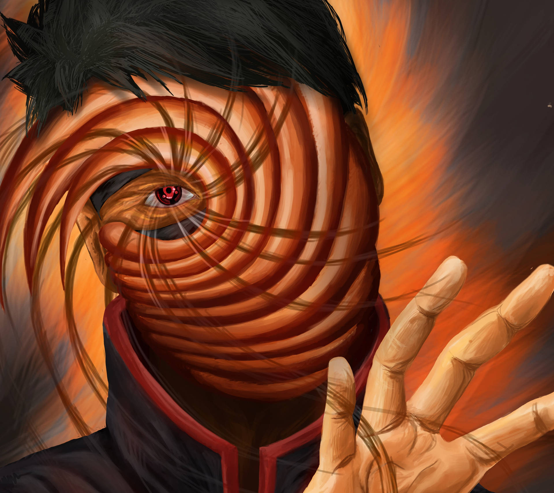 Tobi Naruto Spiral Eye Wallpaper
