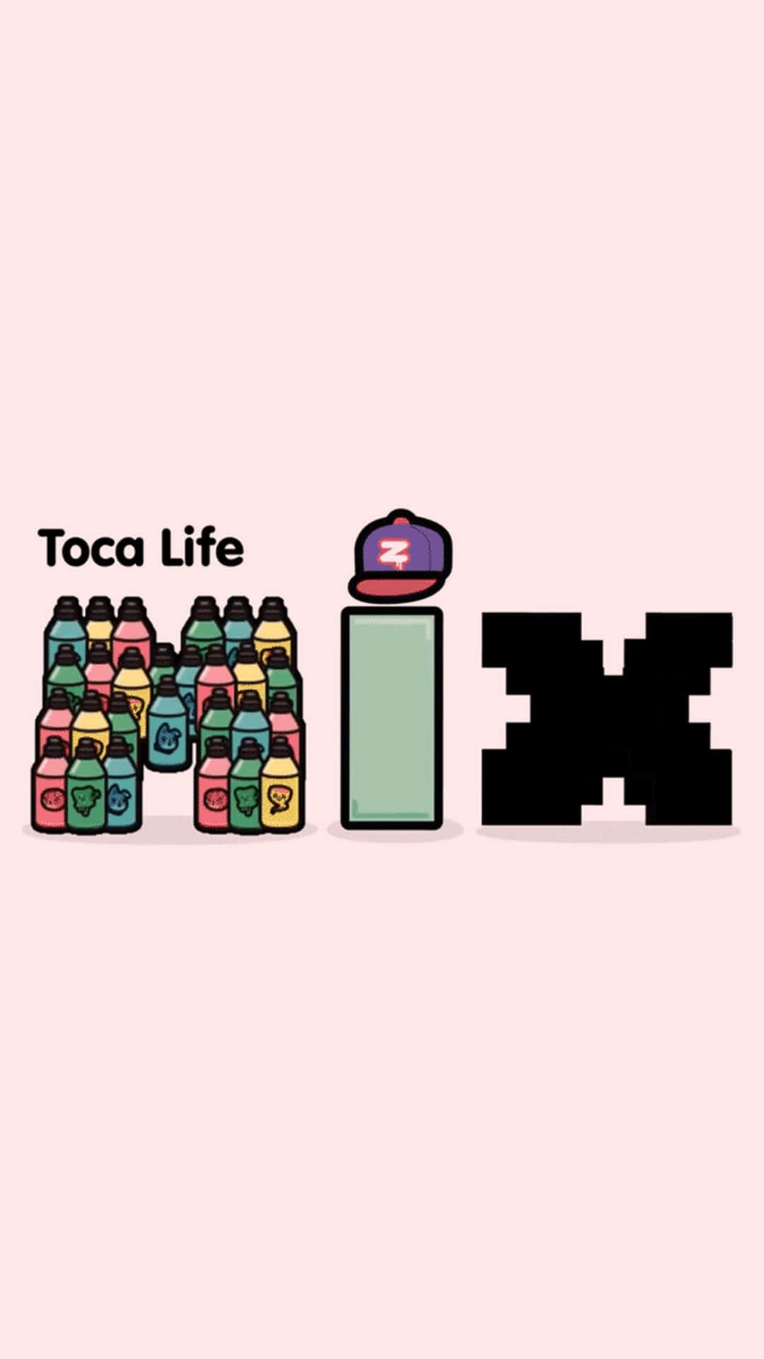 Eineflasche Toca Life Mit Einer Flasche Wasser