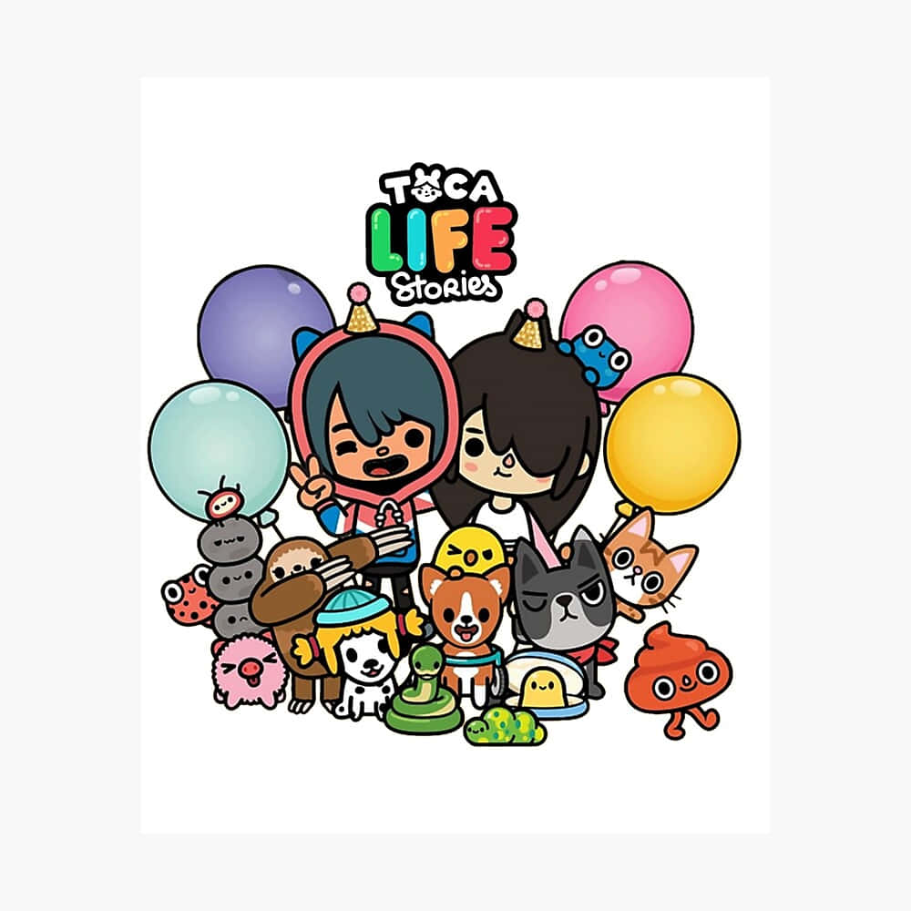 Toga Life - A Cute Cartoon With Balloons