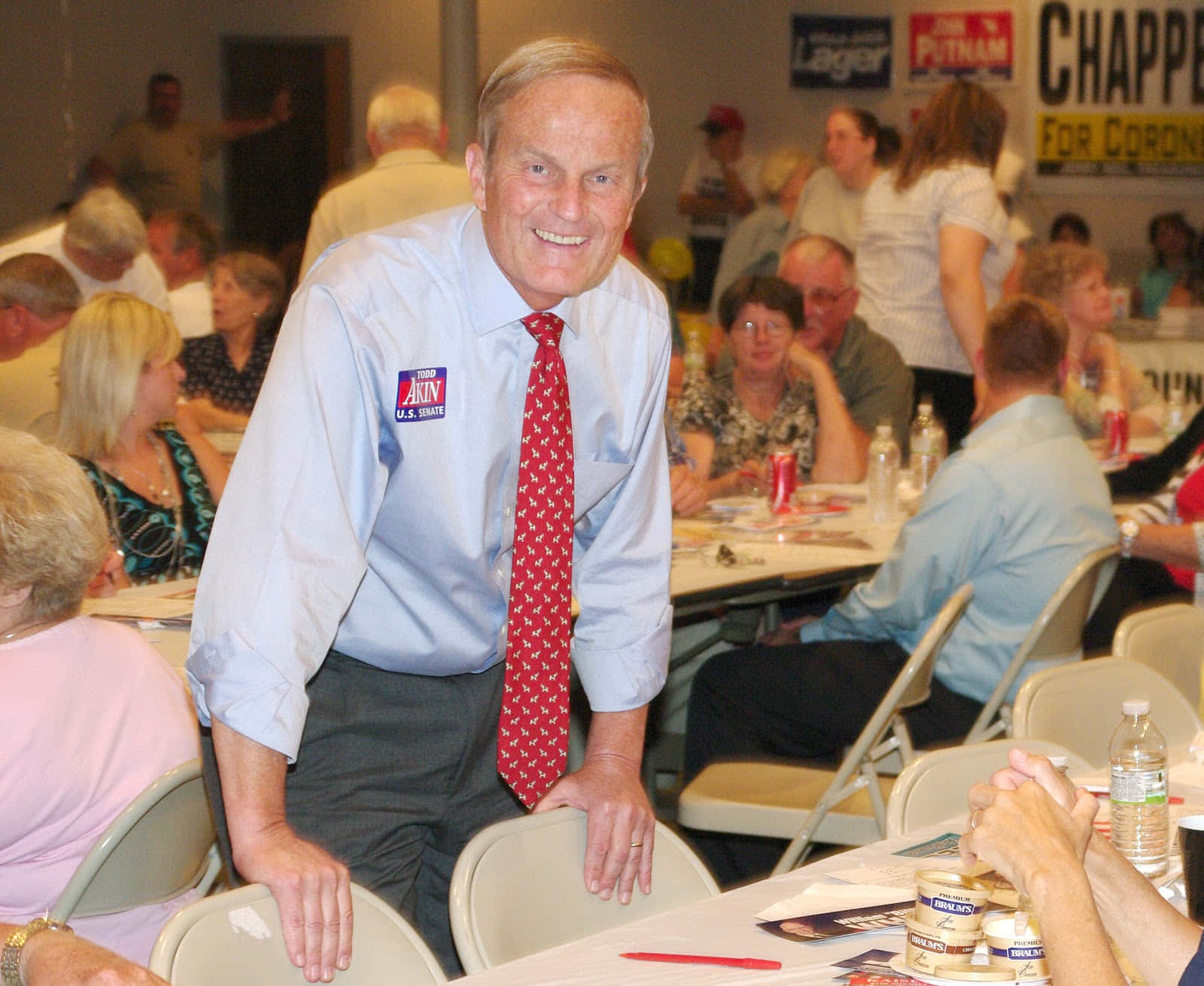 Todd Akin Smiling Campaign Event Background