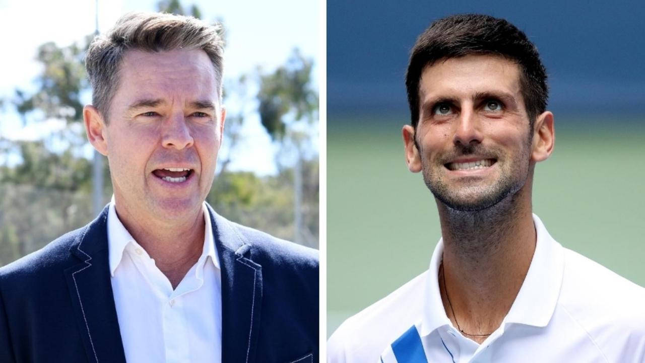 Todd Woodbridge og Novak Djokovic sammenlignet tapet Wallpaper
