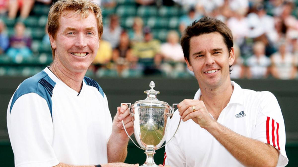 Todd Woodbridge And Small Trophy Wallpaper