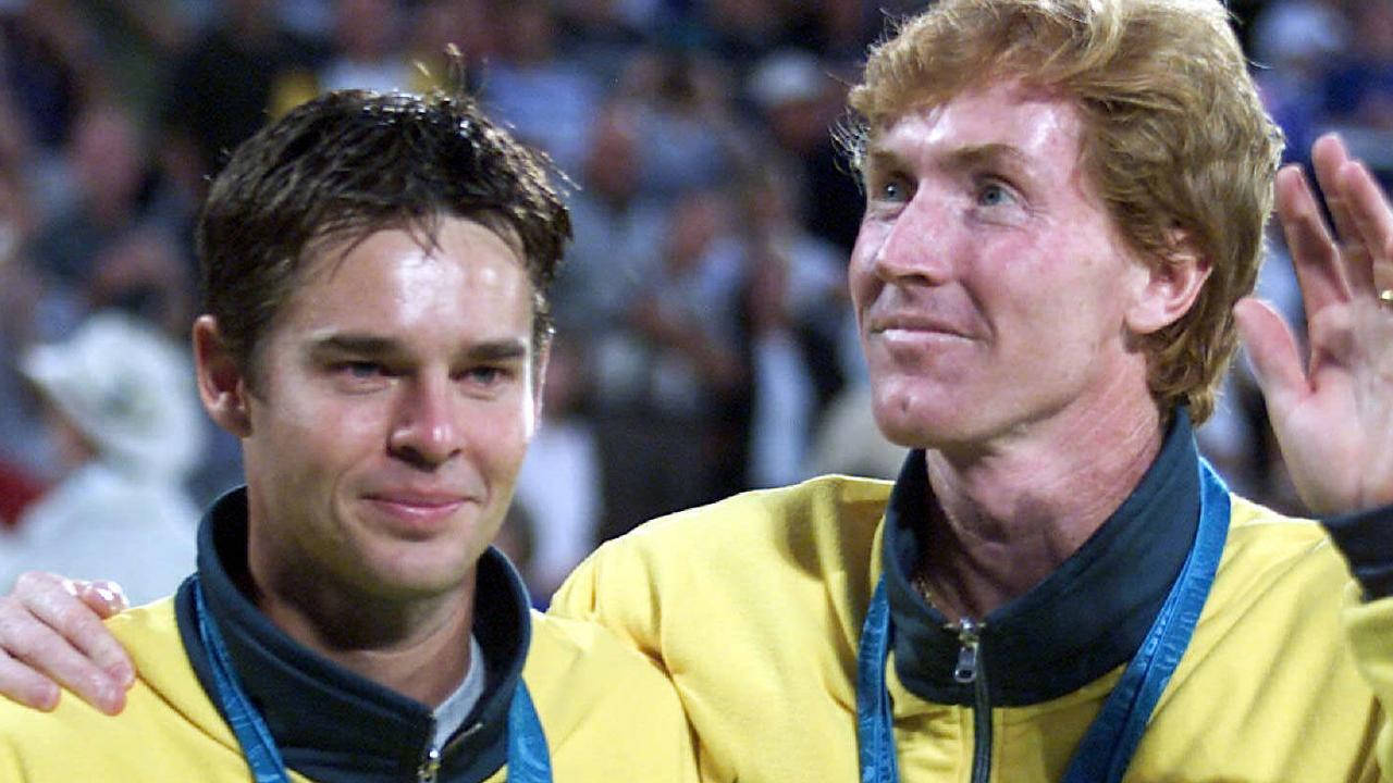 Todd Woodbridge Team Australia Vinder Wimbledon Bemærkelsesværdigt Tapet Wallpaper