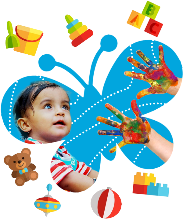 Toddler Creative Playtime Concept PNG
