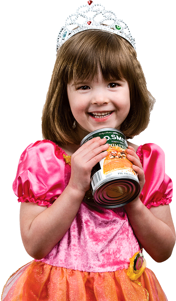 Toddler Princess Holding Can PNG