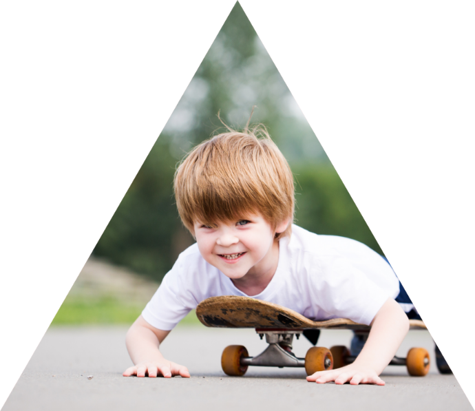 Toddler Skateboard Fun PNG