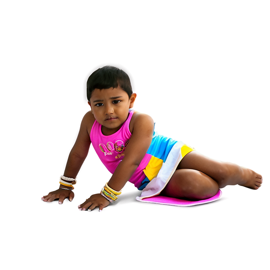 Toddlerin Playful Pose PNG