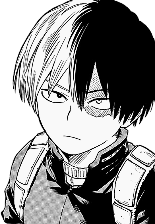 Todoroki Shoto Manga Portrait PNG