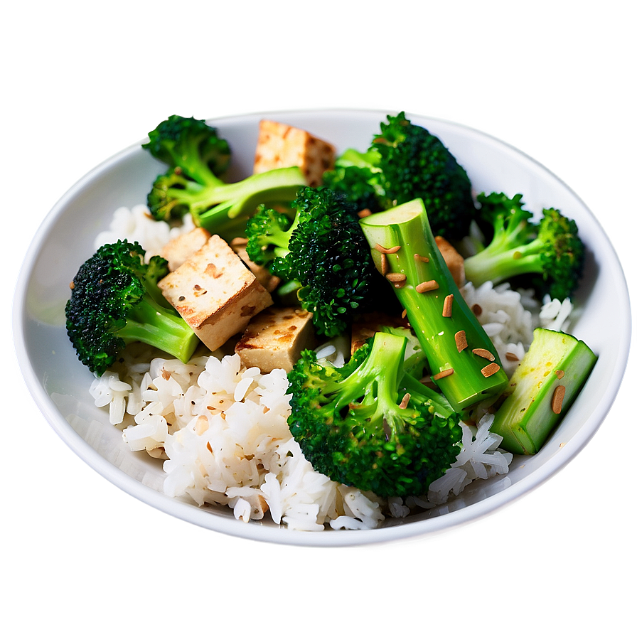 Tofu And Broccoli Stir-fry Png Ssv PNG