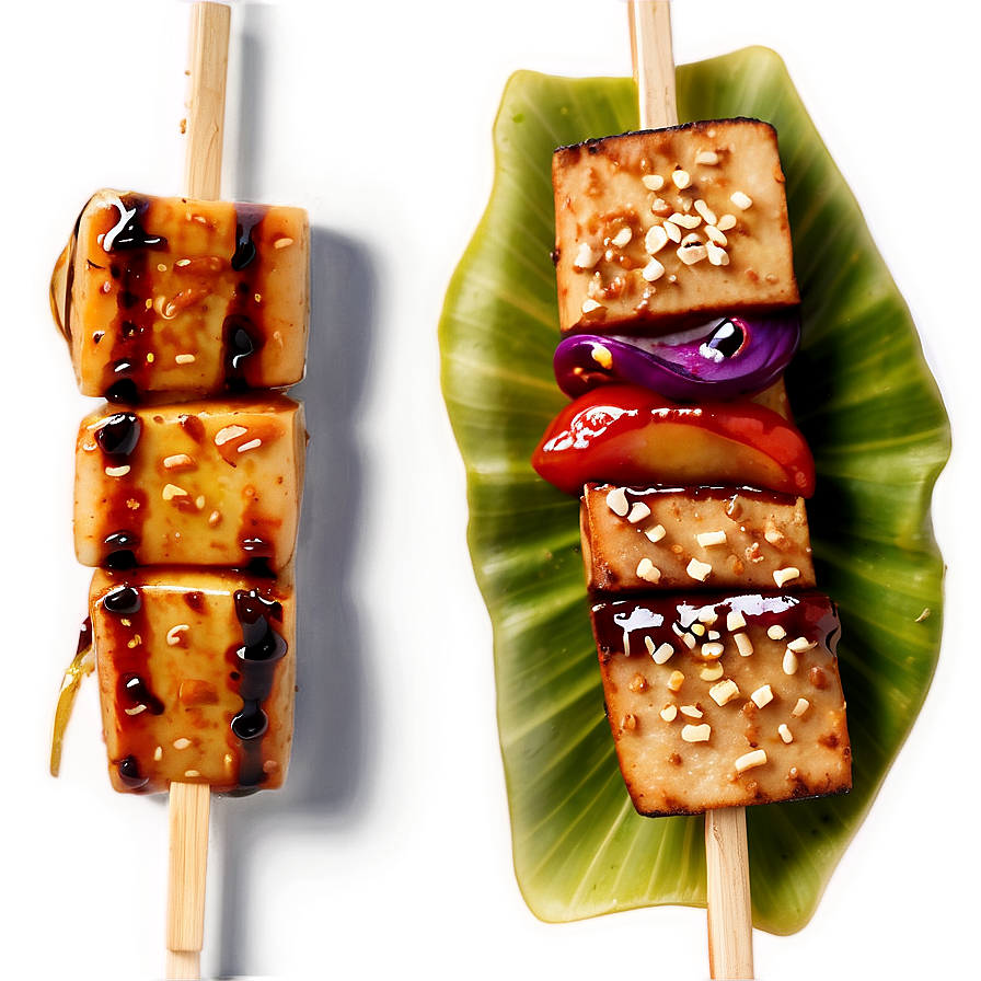 Tofu Teriyaki Skewers Png 06242024 PNG