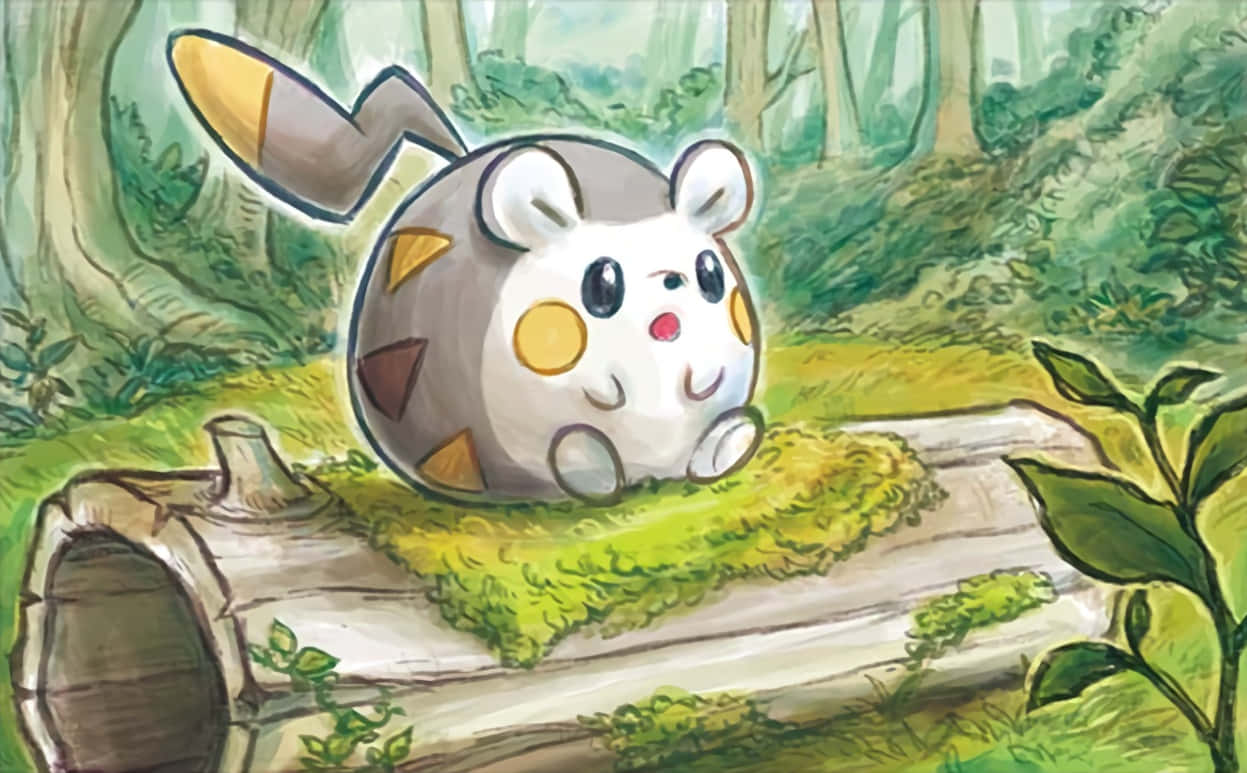 Togedemaru In A Forest Wallpaper