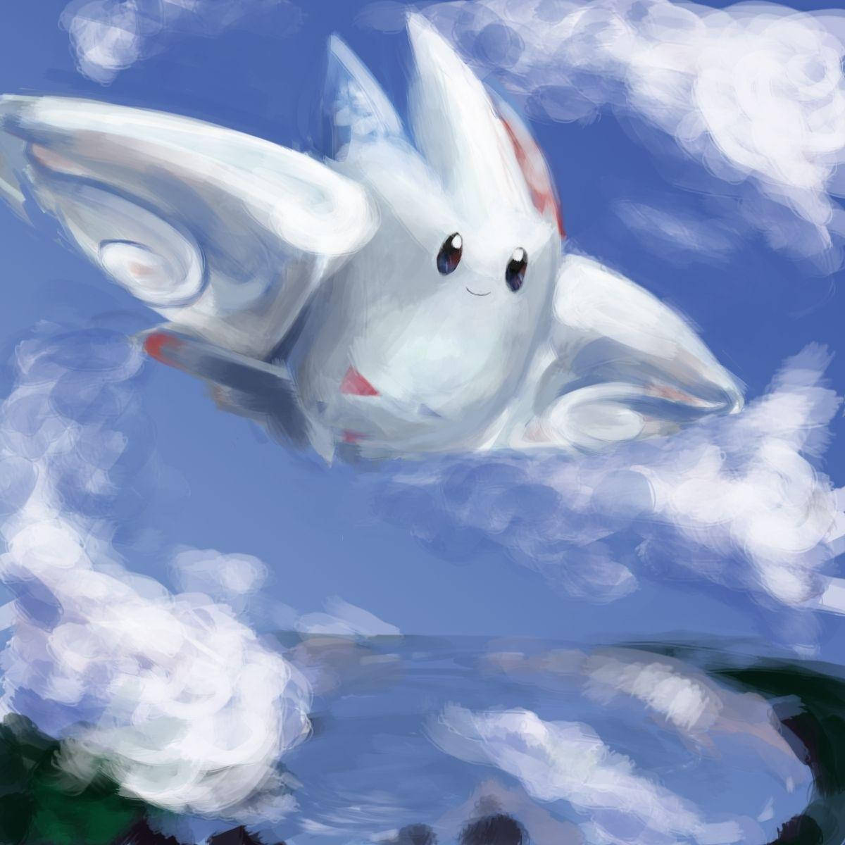 Togekiss In Clouds Background