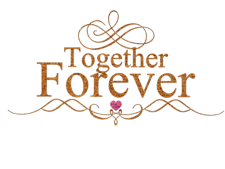Together Forever Valentines Day Graphic PNG