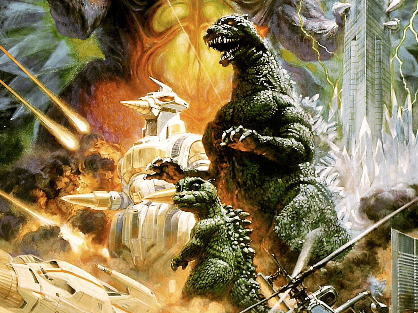 Insieme Godzilla 4k Sfondo