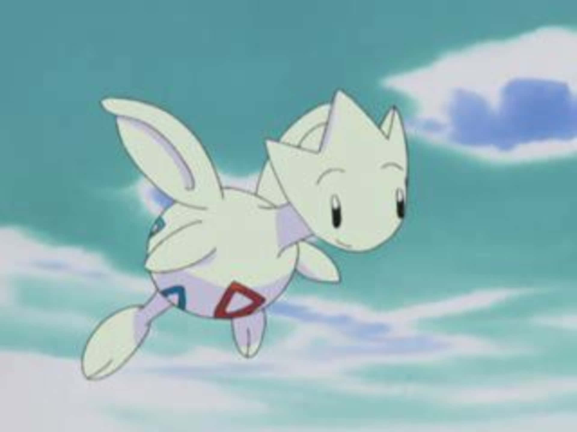 Togetic Flying In The Sky Wallpaper