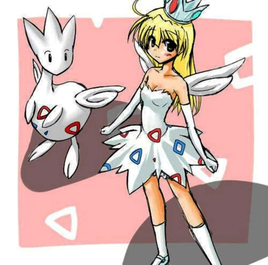 Togetic With A Girl Wallpaper