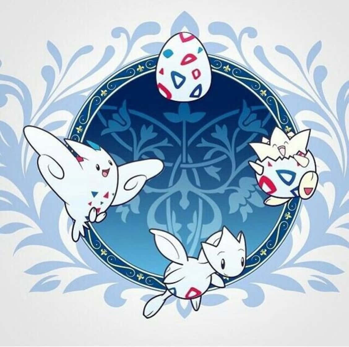 Togetic With Different Skins Wallpaper