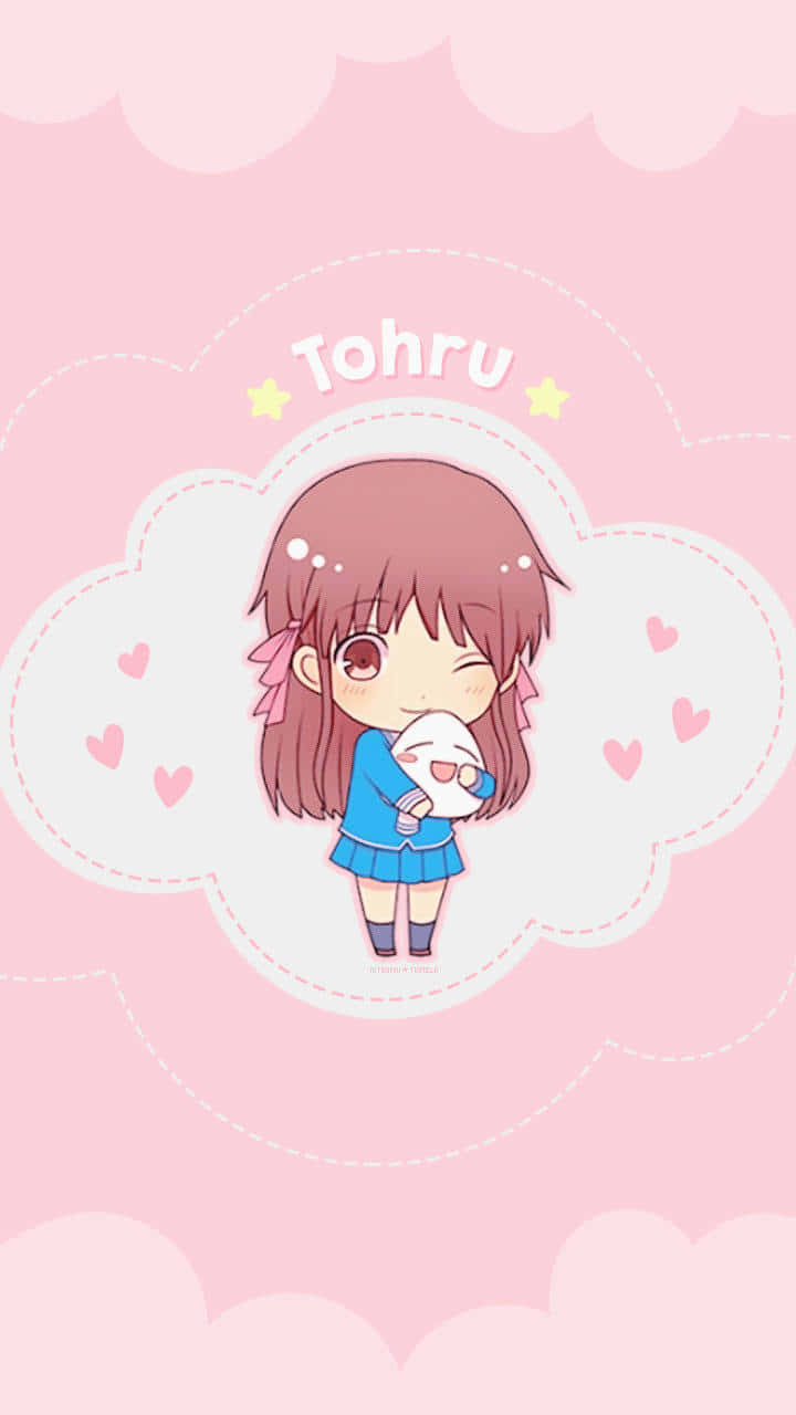Tohru Honda Chibi Art Fruits Basket Anime Background