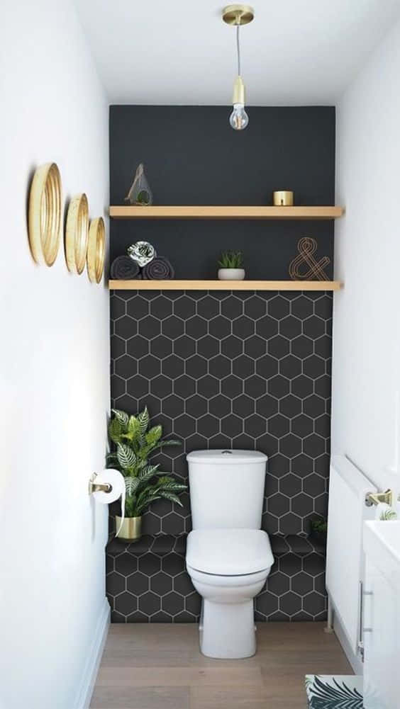 Clean and Modern Toilet Interior