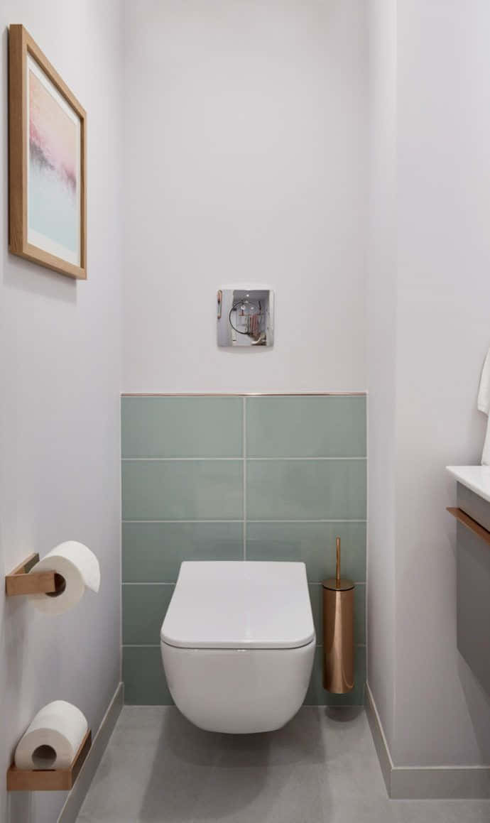 Modern and stylish toilet interior design