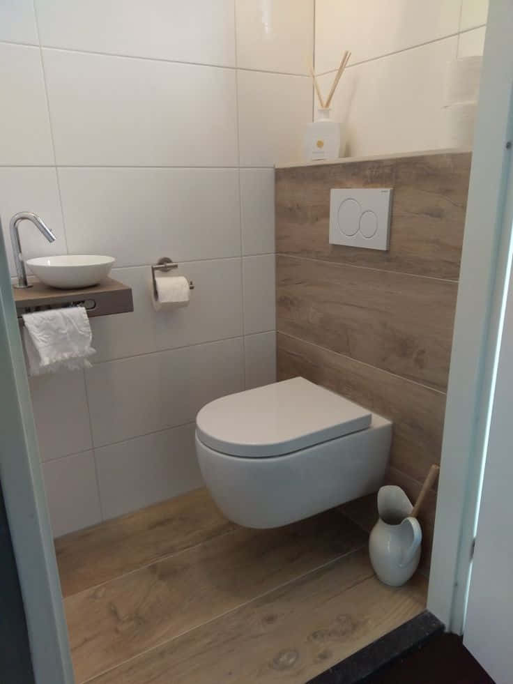 Modern Minimalist Toilet Interior