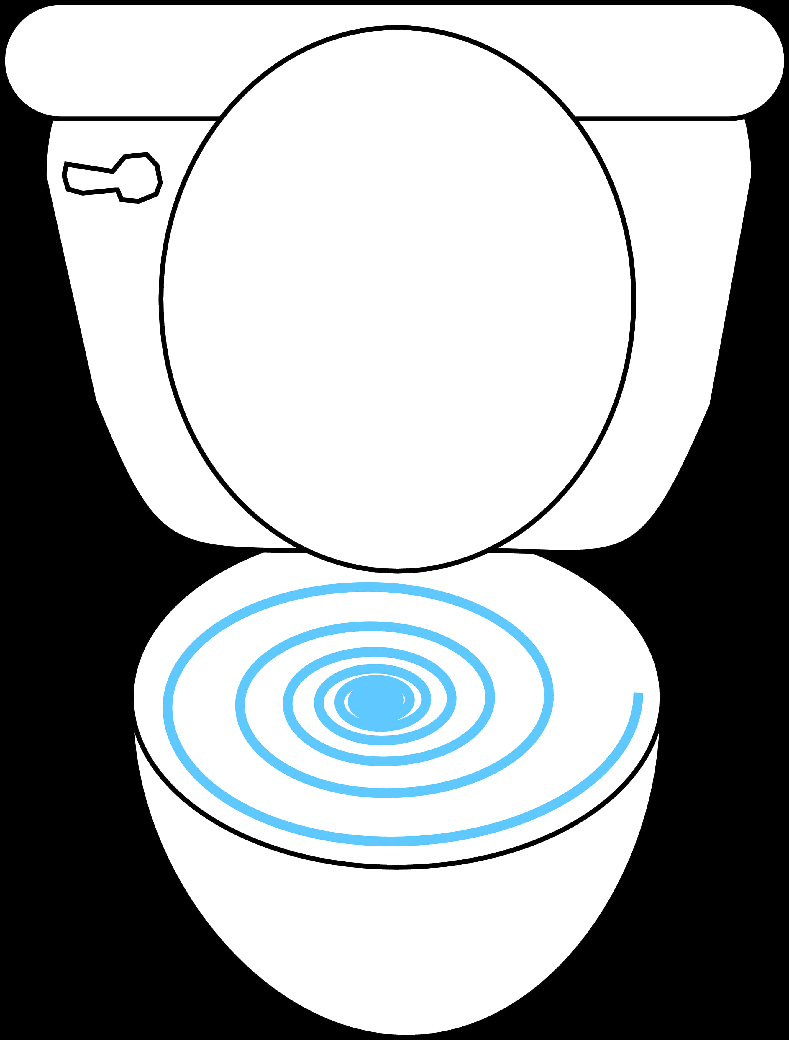 Toilet Bowl Clipart Graphic PNG