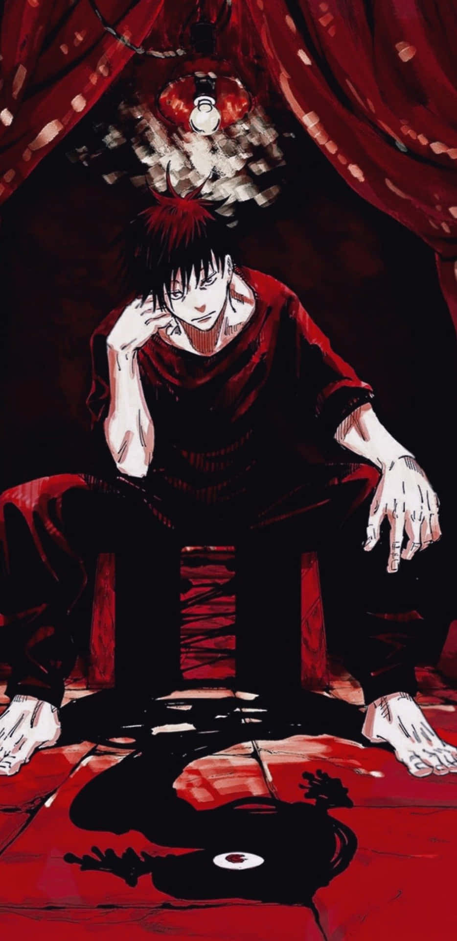 Intense Toji Fushiguro from Jujutsu Kaisen Wallpaper