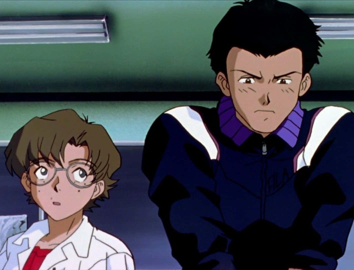 Caption: Toji Suzuhara - The Bold and Fearless Warrior from Evangelion Wallpaper