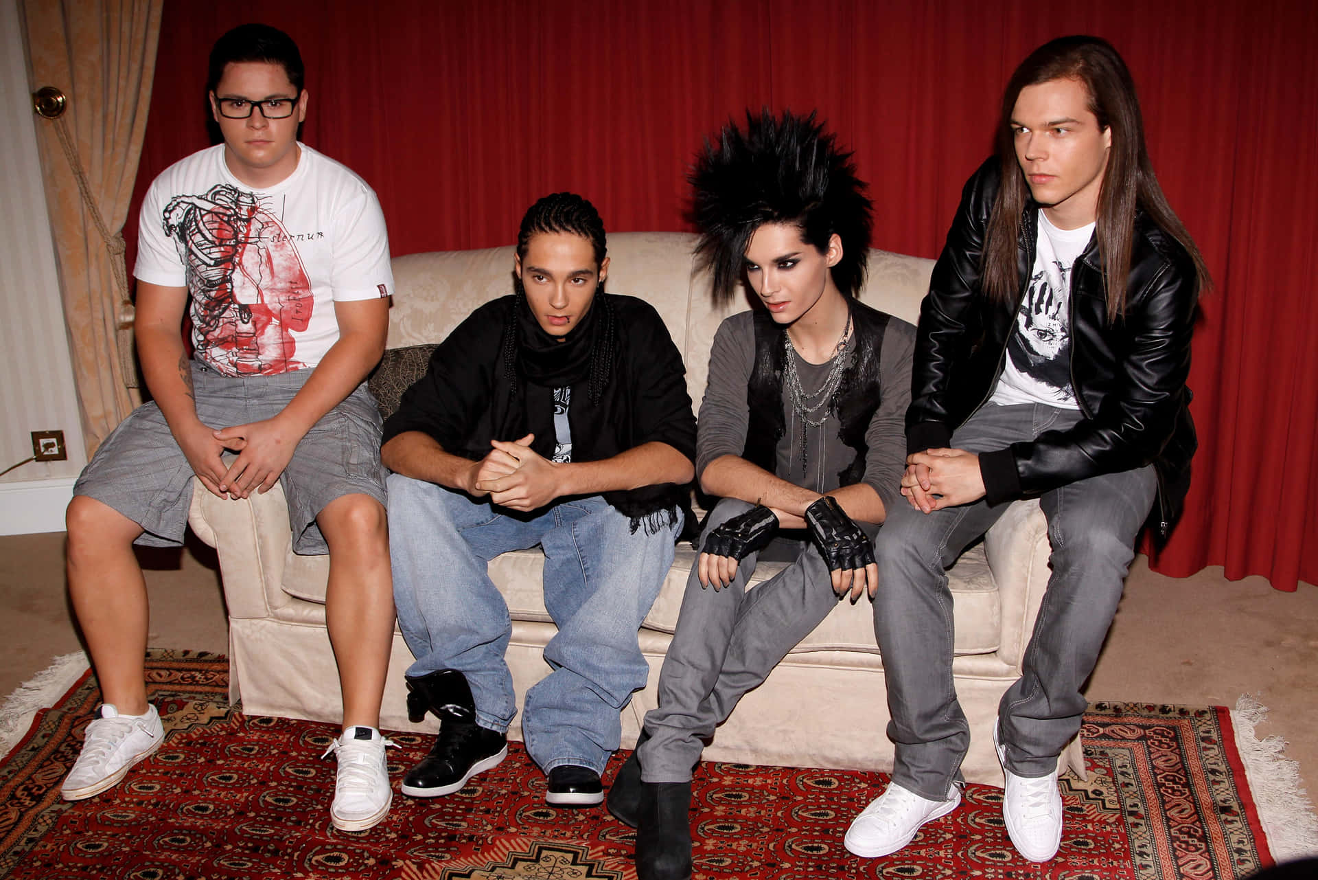 Download Tokio Hotel Band Members Posing Wallpaper | Wallpapers.com