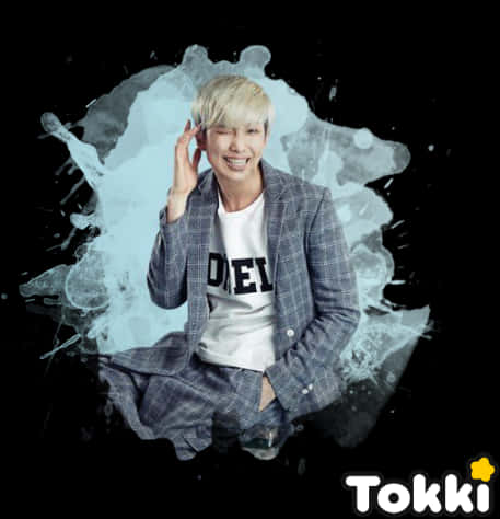 Tokki B T S Member Artistic Background PNG